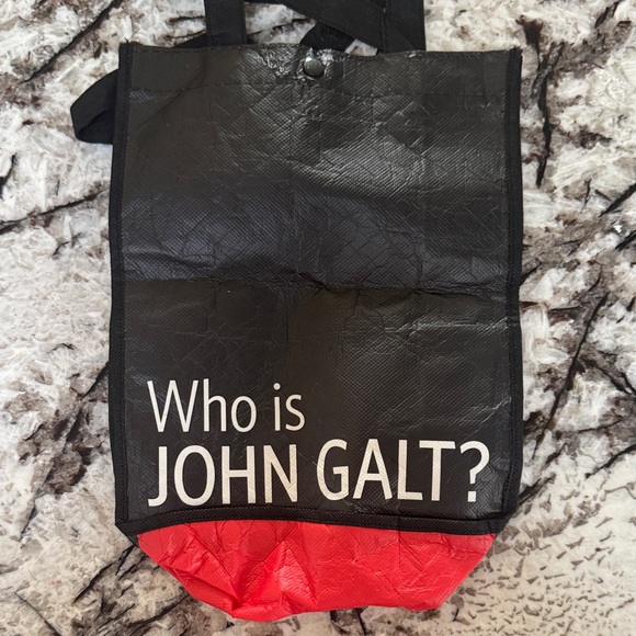 Lululemon Who is John Galt Small Reusable Shopper Tote Bag - Picture 1 of 3